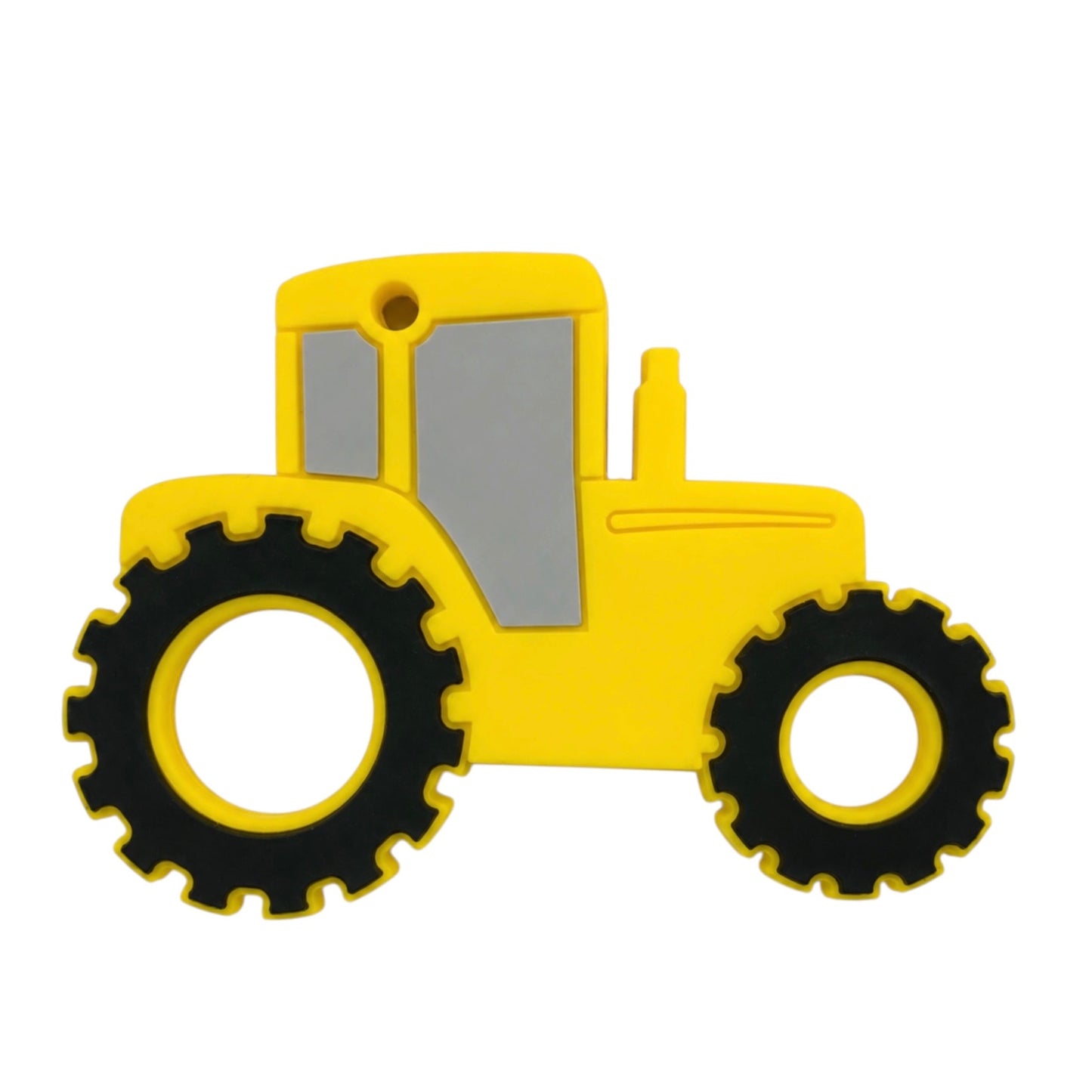 Yellow Tractor Silicone Teether
