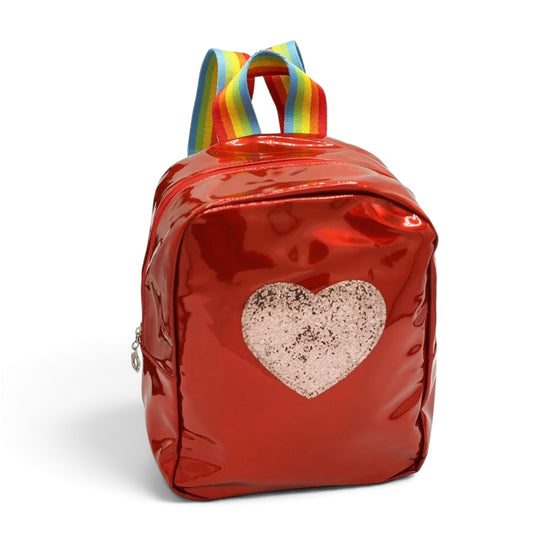 Red Heart Mini Backpack