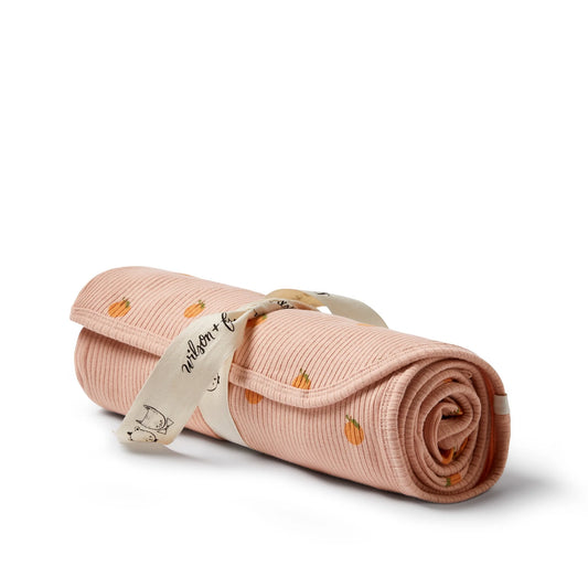 Little Orange Swaddle Blanket