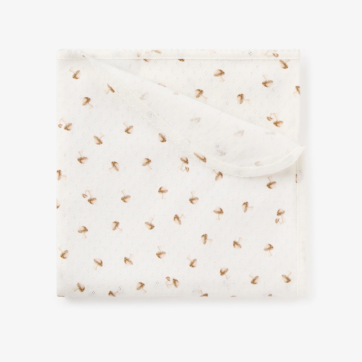 Forest Forager Organic Cotton Pointelle Baby Blanket