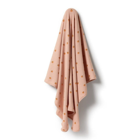 Little Orange Swaddle Blanket