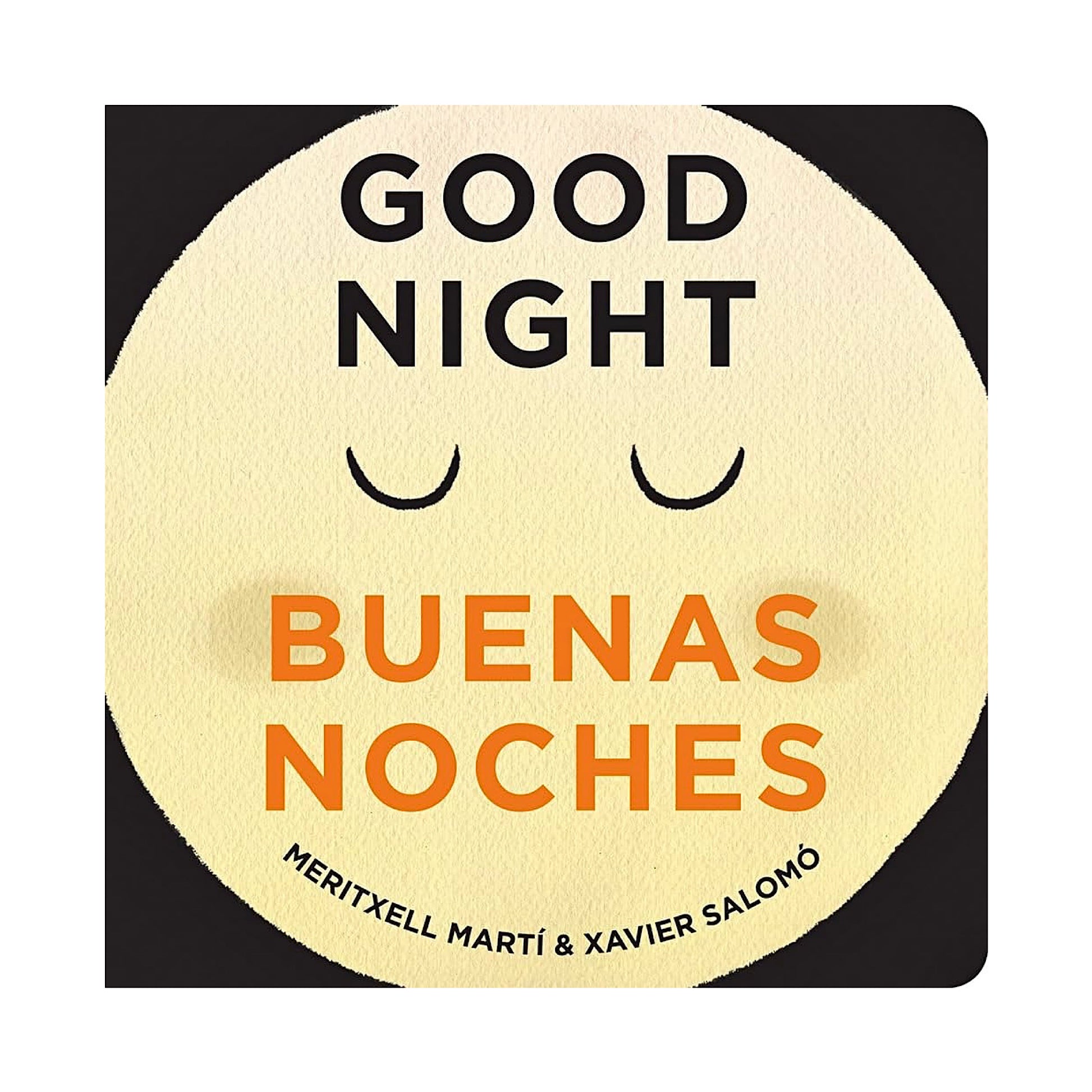 Front cover of Good Night / Buenas Noches, an English-Spanish bilingual slide-the-tab board book