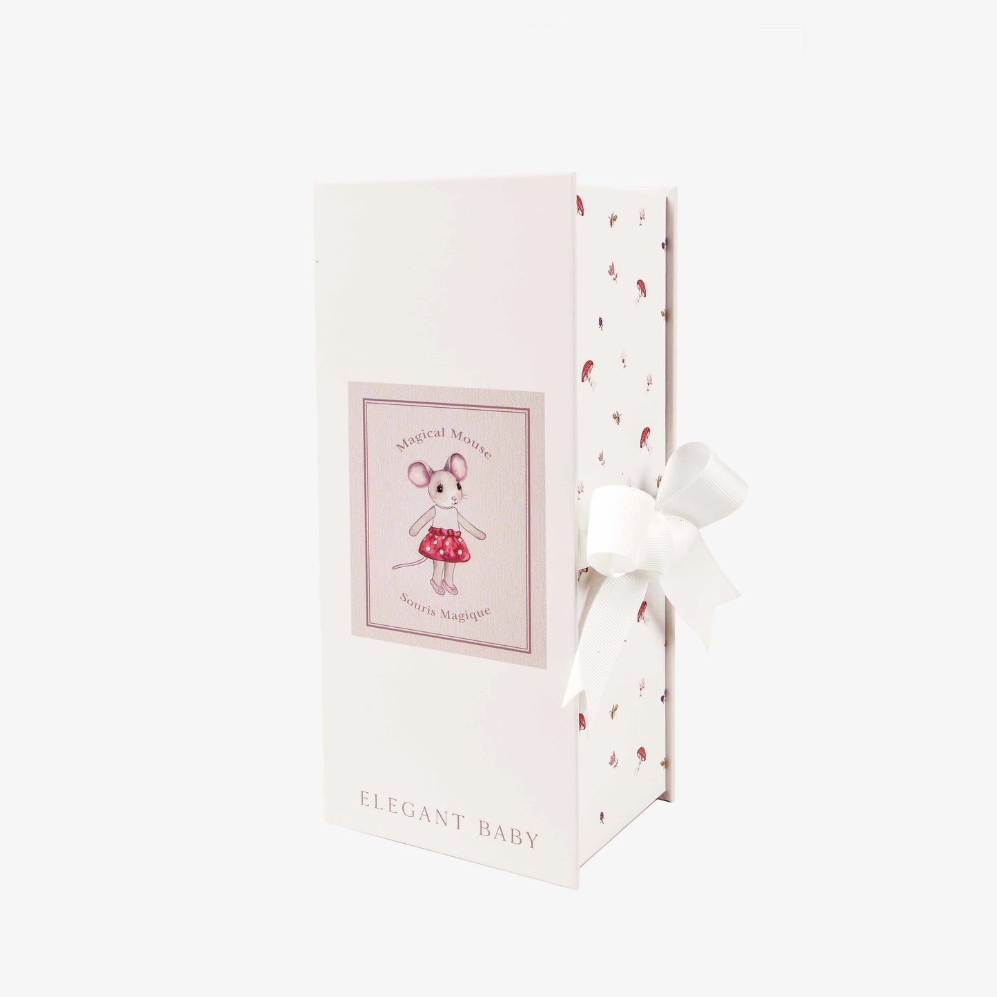 Front and side views of the Magical Mouse illustrated keepsake gift box