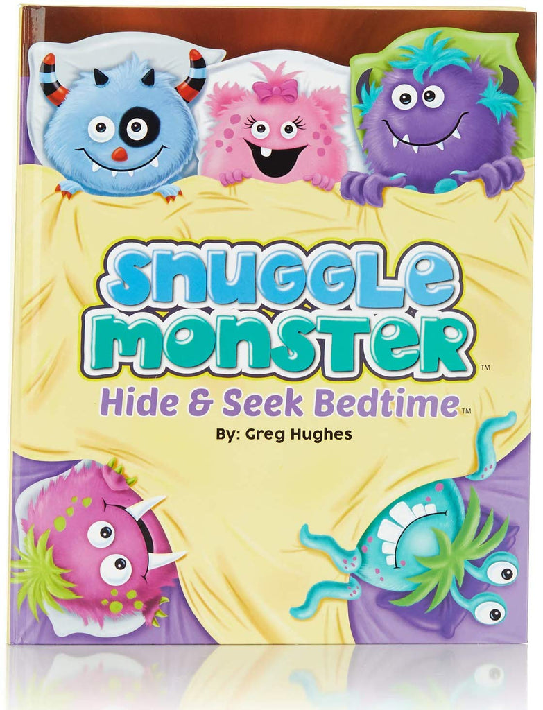 Snuggle Monster Hide & Seek Book and Plush Pink Set