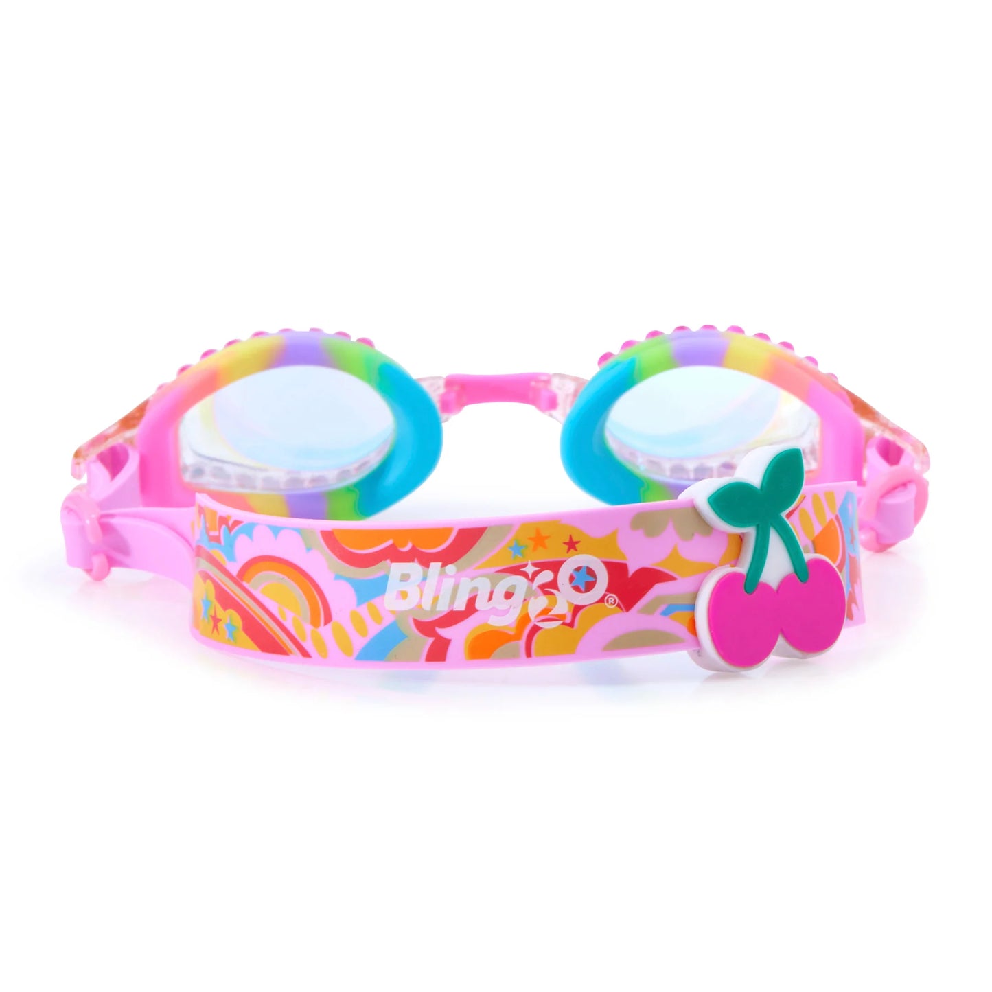 Rainbow Swirl Glitter Goggles