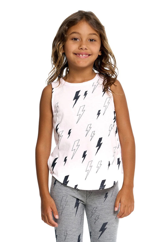 Glitter Bolts Sleeveless Tee