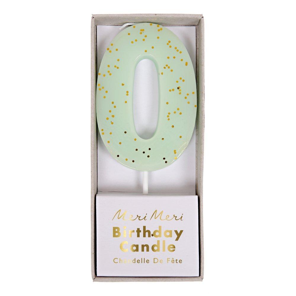 Number "Zero" Candle