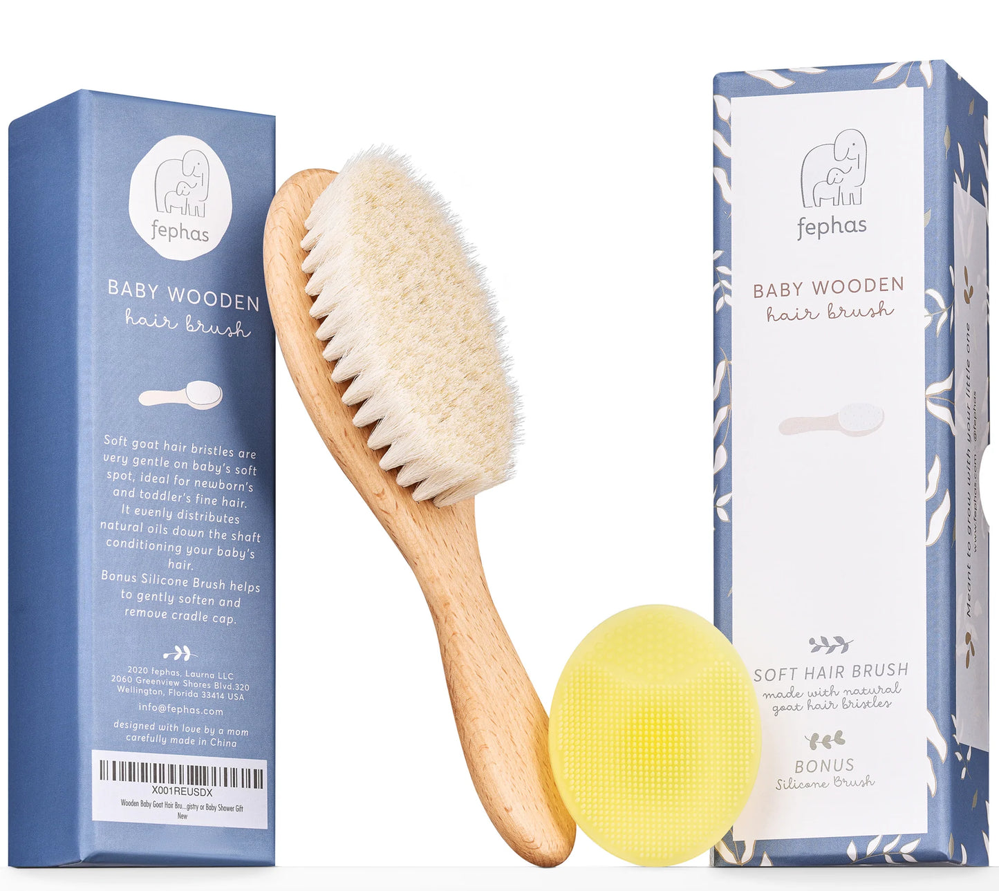 Wooden Baby Goat Hair Brush