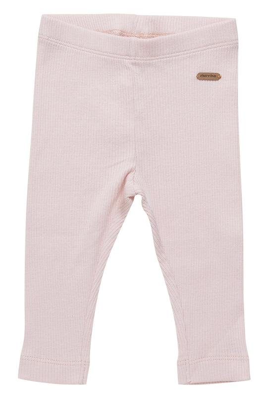 Baby Pink Ribbed Leggings