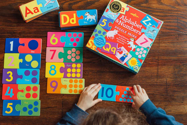 Alphabet & Numbers Puzzle Pairs