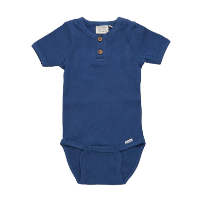 Navy Ribbed Onesie