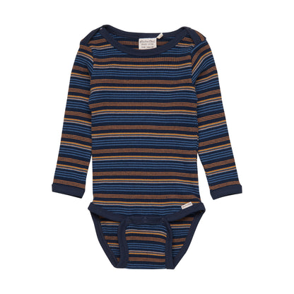 Navy Striped Onesie