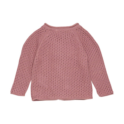 Ruffle Blush Cardigan