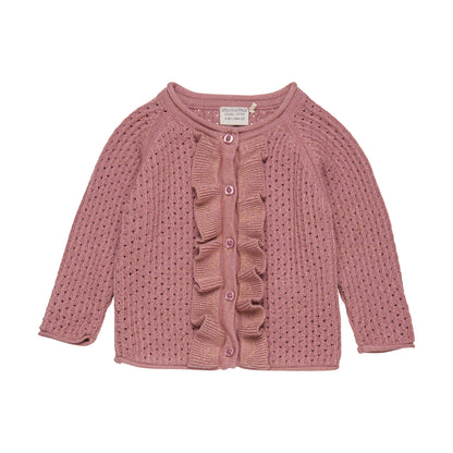 Ruffle Blush Cardigan