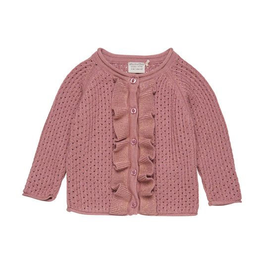 Ruffle Blush Cardigan