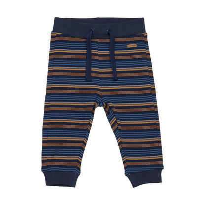 Navy Striped Pants