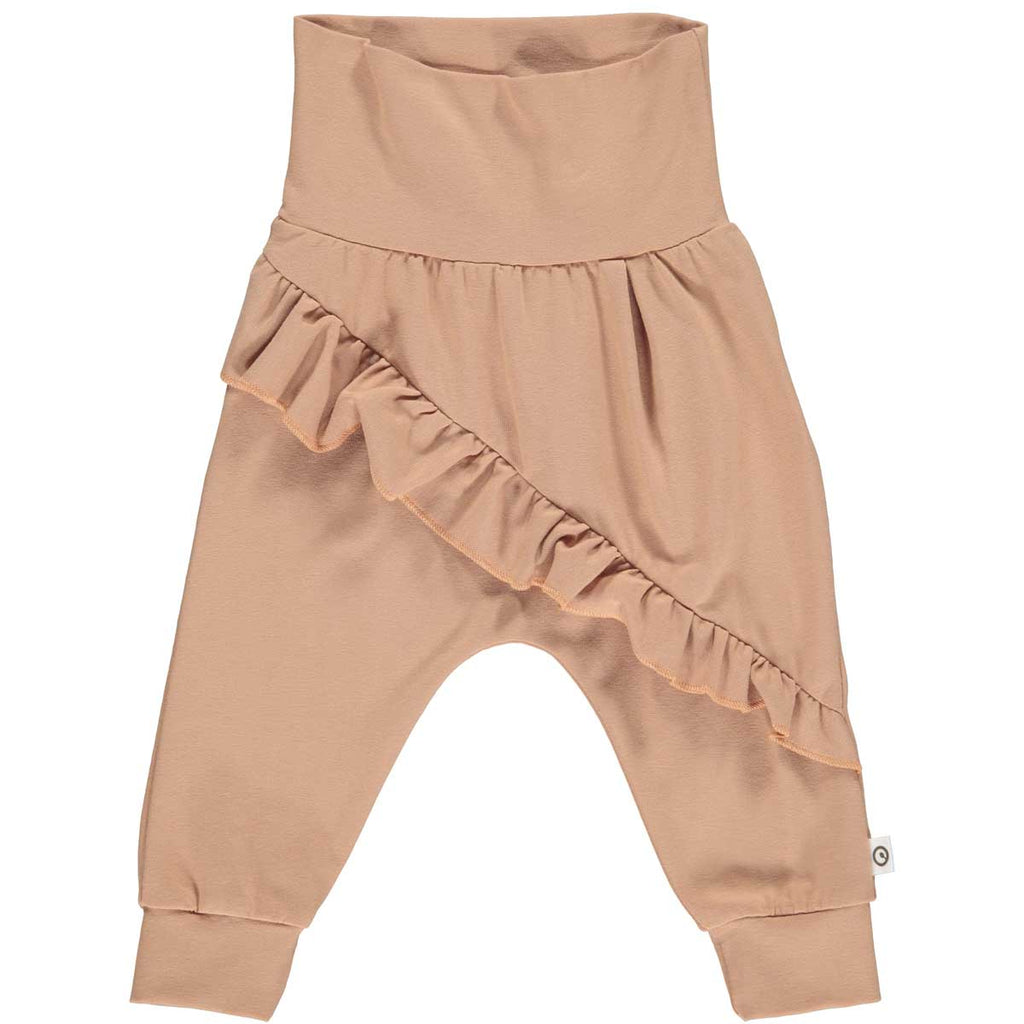 Dusty Pink Frill Pants