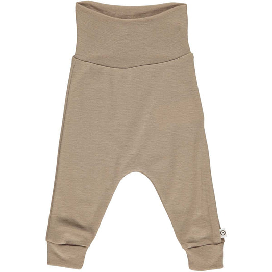Cream Organic Wool Leggings