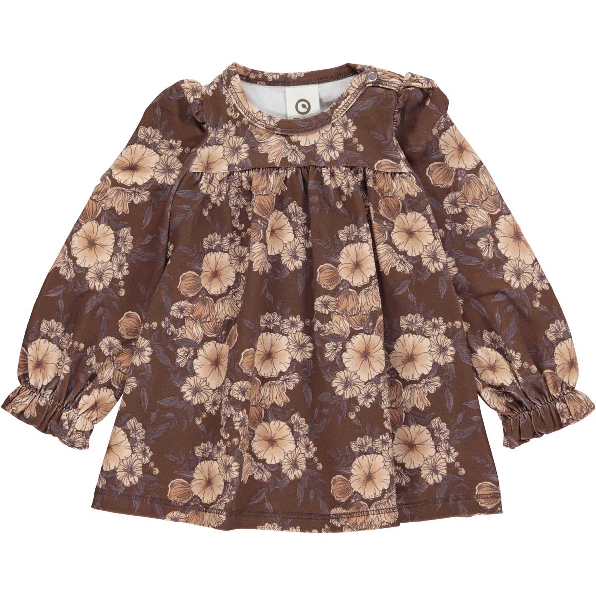 Brown Floral Dress