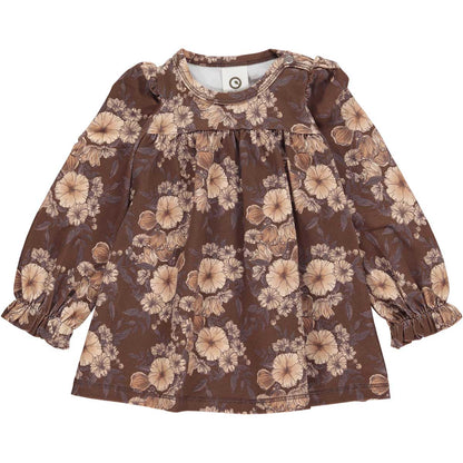 Brown Floral Dress