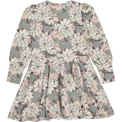 Sage Floral Twirl Dress