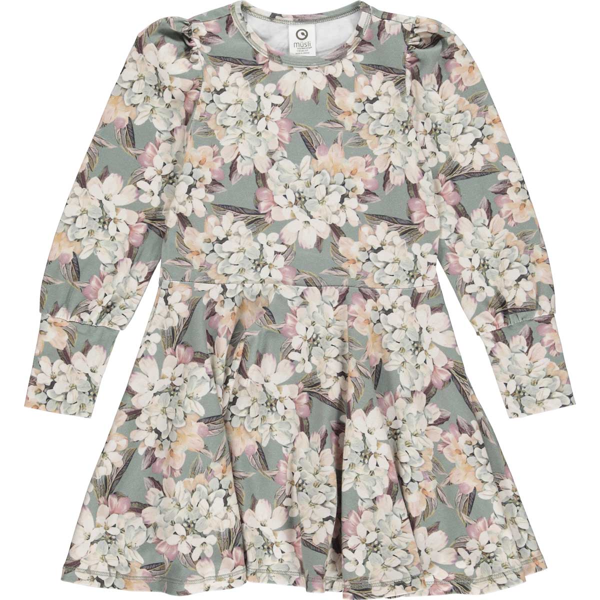Sage Floral Twirl Dress