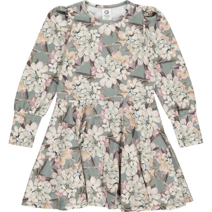 Sage Floral Twirl Dress