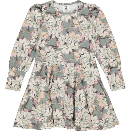 Sage Floral Twirl Dress