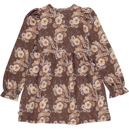 Brown Floral Dress