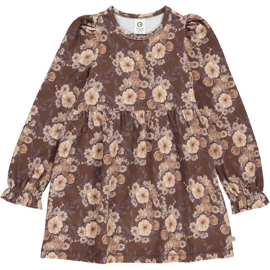 Brown Floral Dress