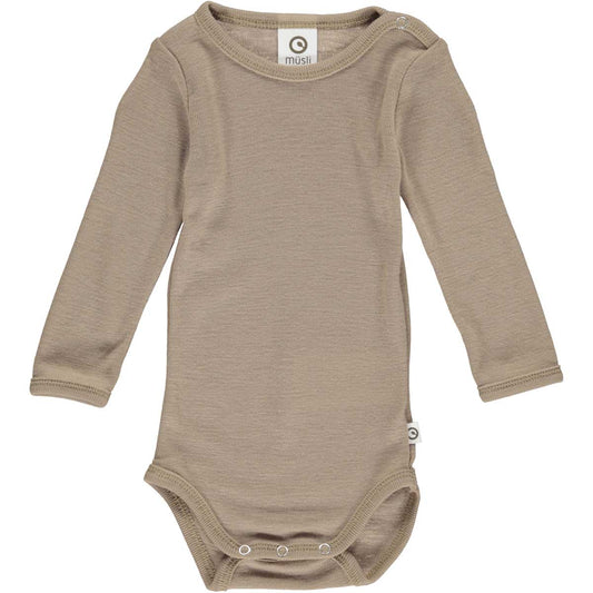 Cream Organic Wool Onesie