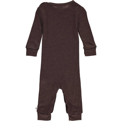 Organic Wool Brown Romper