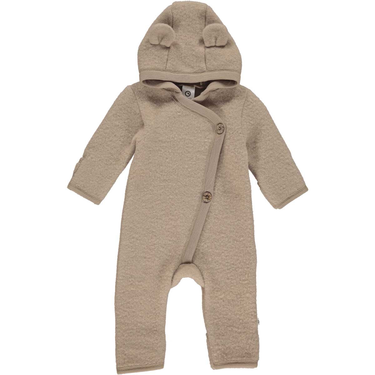 Organic Wool Teddy Bear Romper