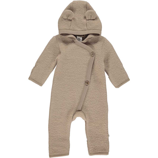 Organic Wool Teddy Bear Romper