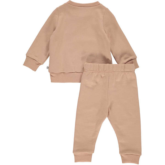 Baby Dusty Pink Sweat Set