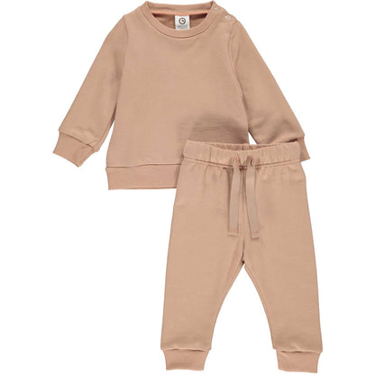 Baby Dusty Pink Sweat Set