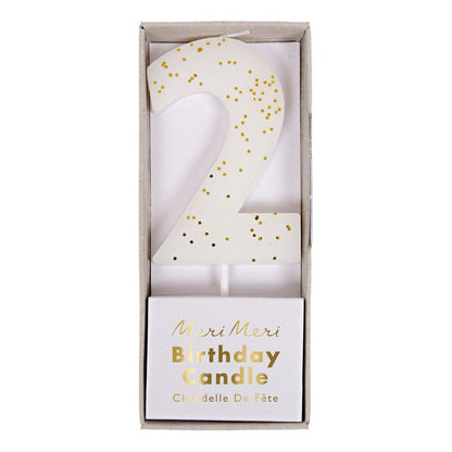 Number "Two" Candle