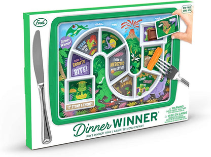 Dinner Winner - Dino Time Kid's Dinner Tray
