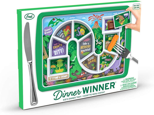 Dinner Winner - Dino Time Kid's Dinner Tray