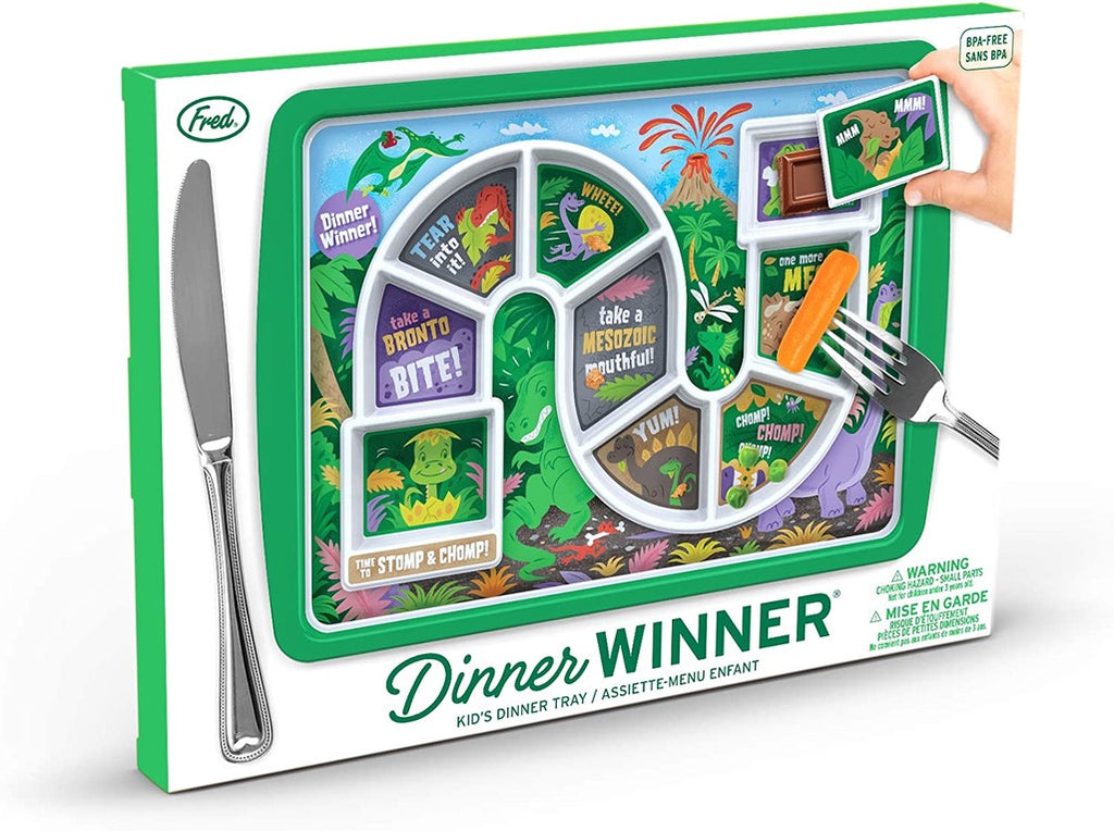 Dinner Winner - Dino Time Kid's Dinner Tray