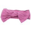 Ribbed Mauve Bow Headband