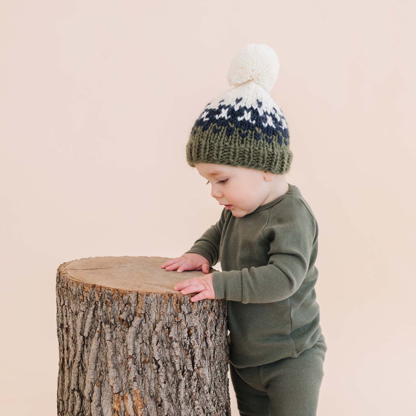 Olive & Blue Nell Stripe Hat