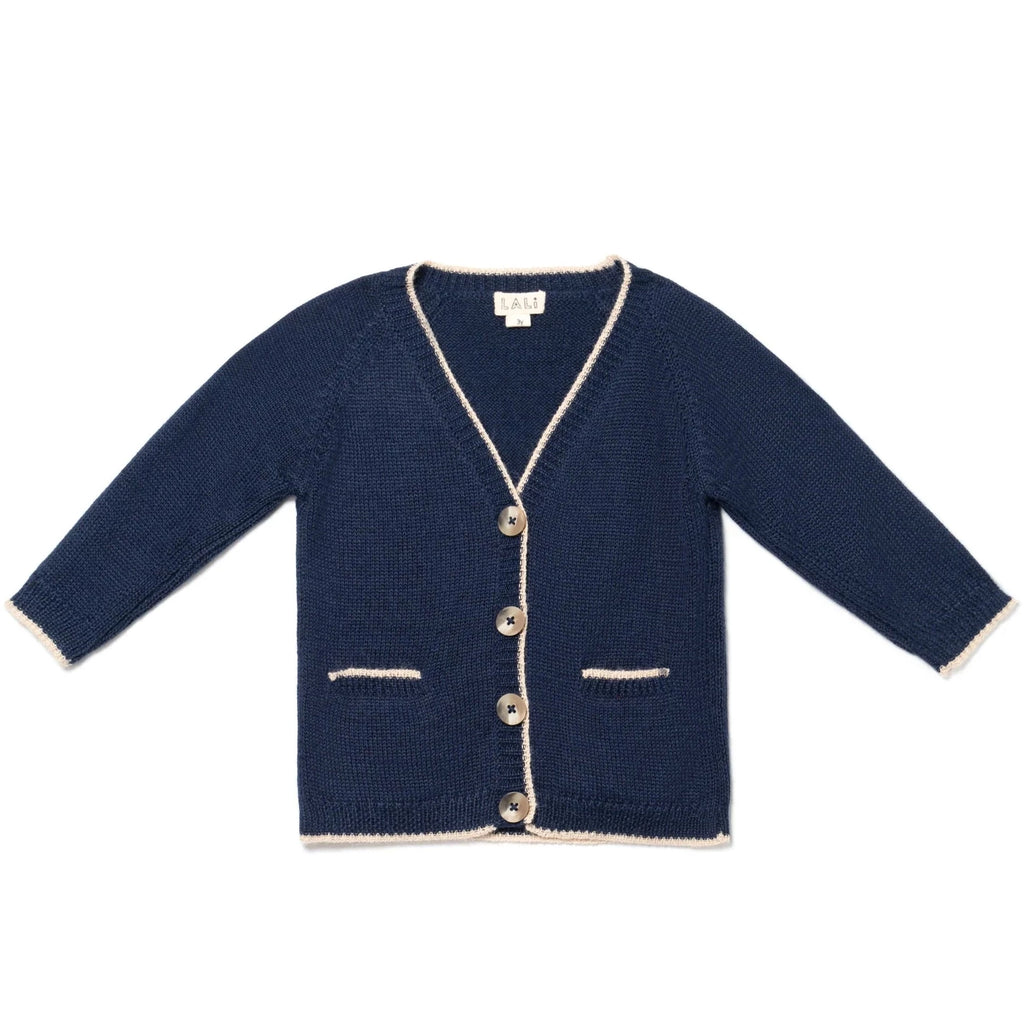 Navy & Cream Knit Sweater