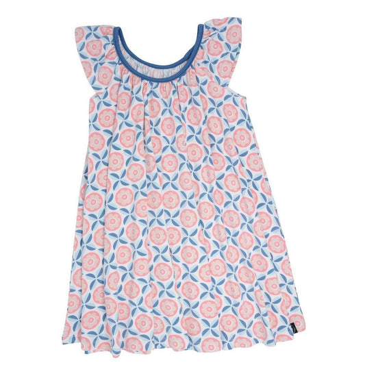 Retro Floral Babydoll Dress