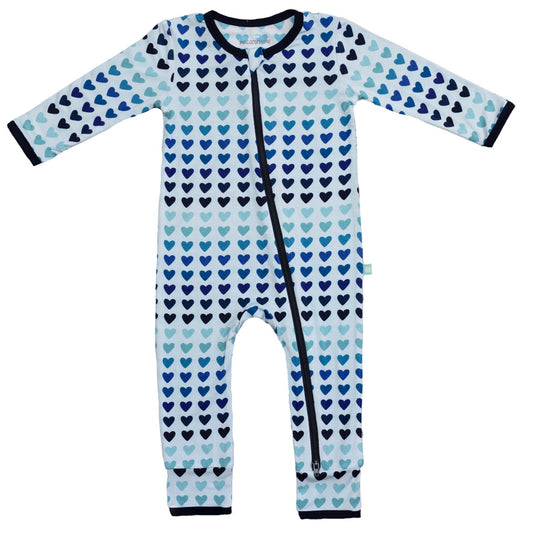 Ombré Blue Hearts Romper
