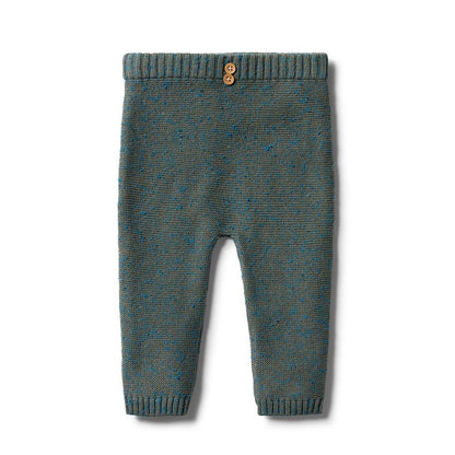 Green Knit Ottoman Leggings