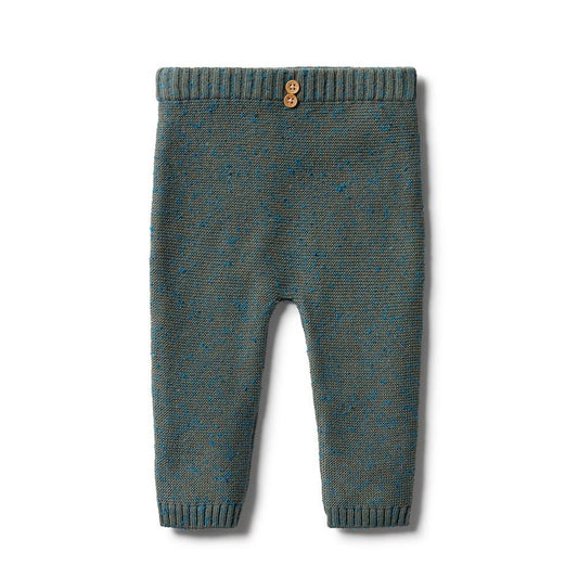 Green Knit Ottoman Leggings