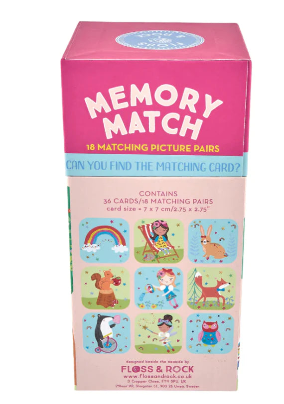 Rainbow Fairy Memory Match Game