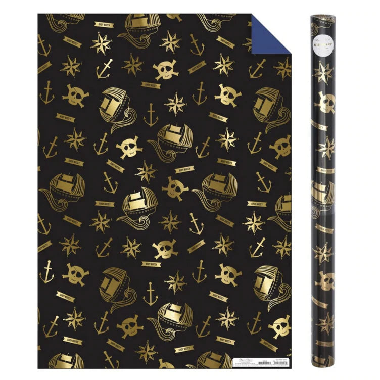 Pirate Gift Wrap Roll