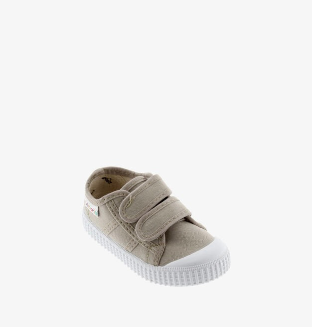 Beige Canvas Strap Sneaker